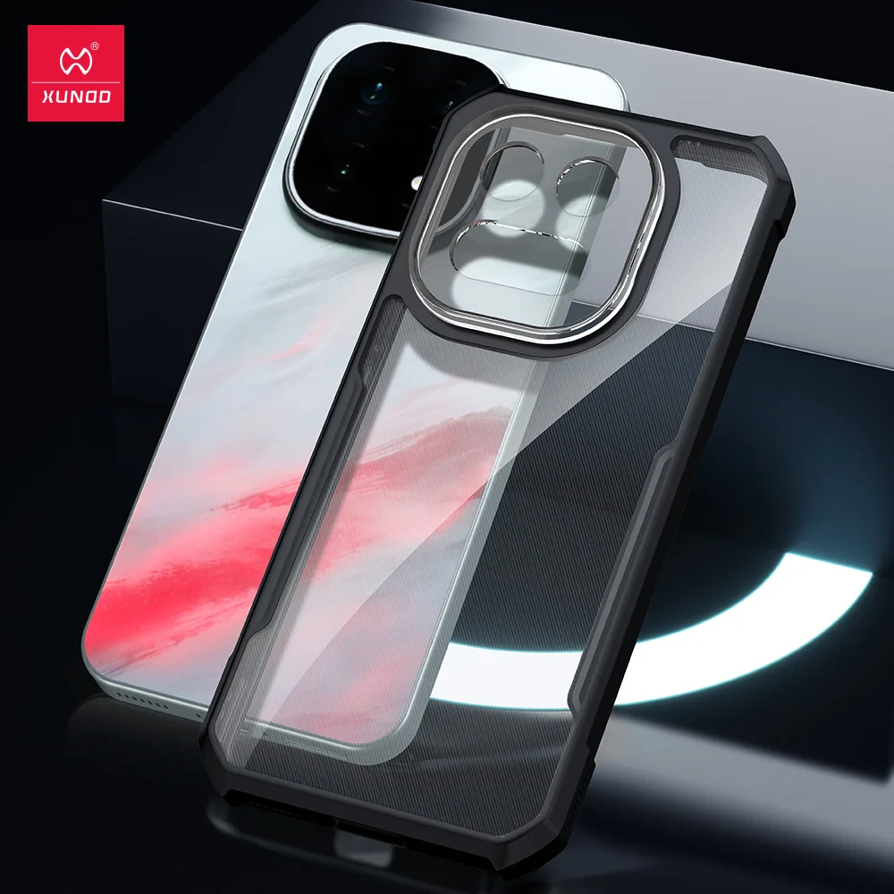Xundd Airbag Shockproof Bumper Case with Lens Protection and Anti-Fingerprint Transparent Back
