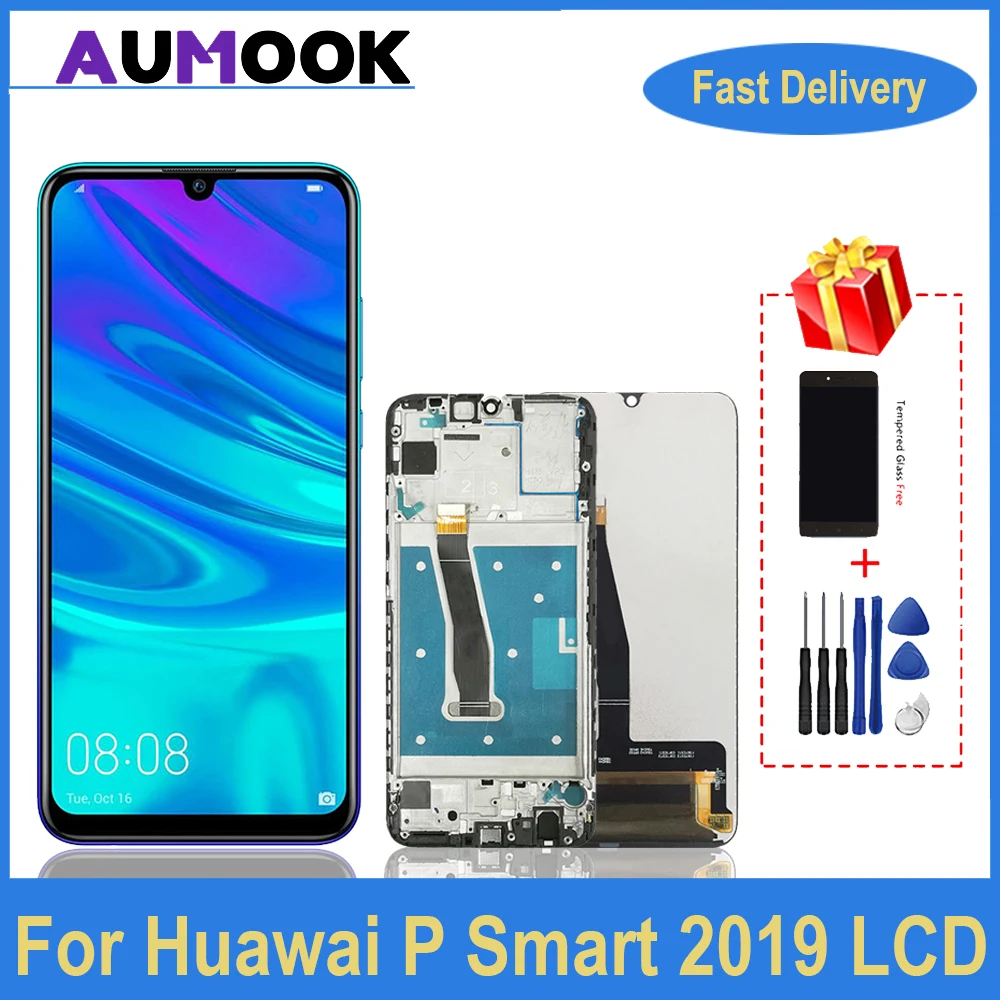 

6.21" For Huawei P Smart 2019 LCD Display with Touch Screen Digitizer Assembly POT-LX1 POT-LX3 For P Smart 2019 Repair Part