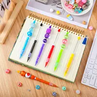 36Pcs Beaded Pencil for Students Non Sharpening Pencil 0.5 Non Refilling Beadable Automatic Cute Writing Pencil Wholesale 2