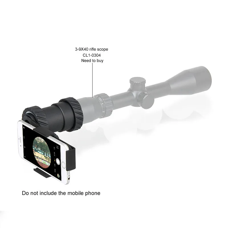 

PPT Tactical Airsoft Accessory Rifle Scope Mobile Mount Scope Adapter Camera Holder For Smartphone Camera Cell Phone PP33-0202