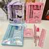 6pcs/set,  Back to school supplies，Stationery Gift Set - Cartoon-Themed School Supplies With Notebook, Ruler, Pencil, Sharpener, 1