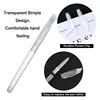 10/20/30/50/100Pcs Set Empty Transparent Gel Ink Pen Handle Shell Office School Writing Stationery Accessories No Refills 2
