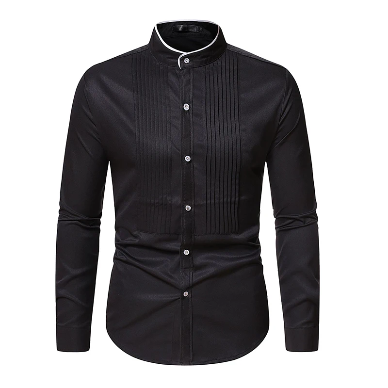 Brand Men Shirt Fashion Slim Fit Long Sleeve White Dress Shirt Men Business Work Formal Social Shirts Male Chemise Homme long sleeve shirt men casual shirt