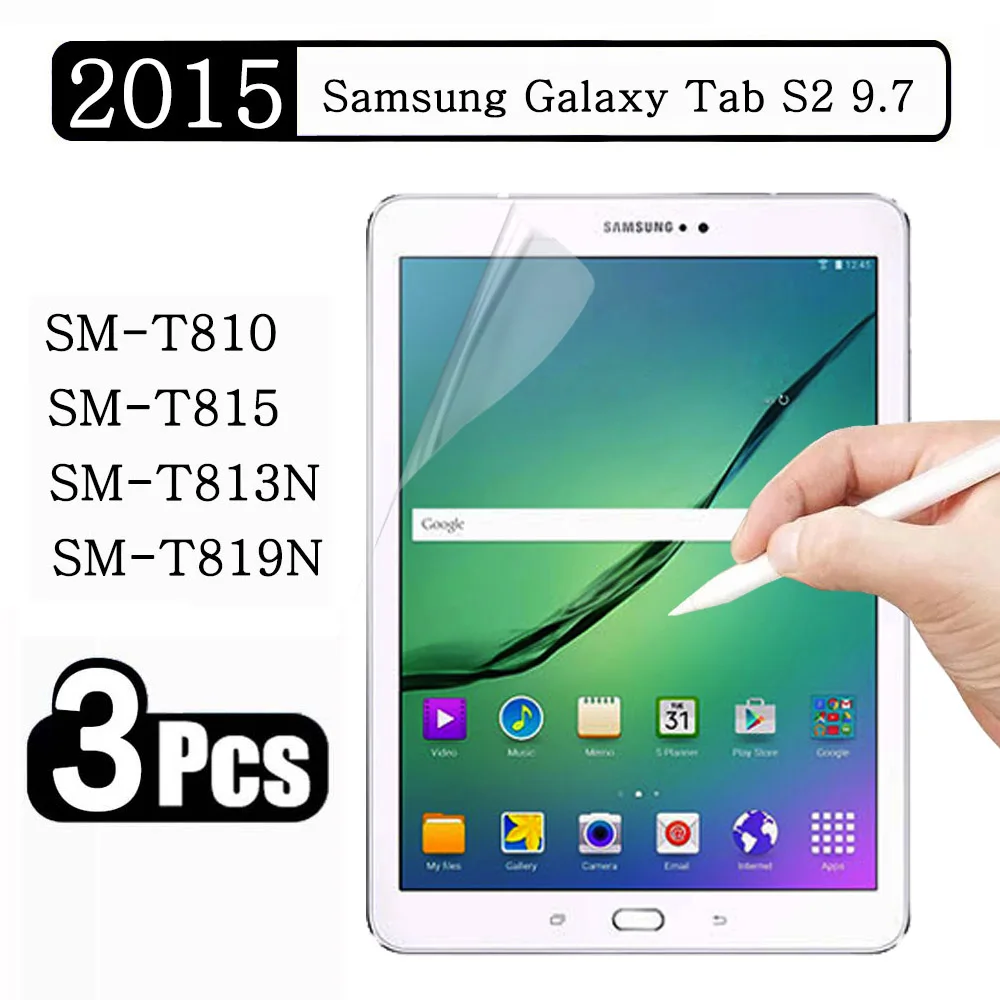 

(3 Packs) Paper Feel Film For Samsung Galaxy Tab S2 9.7 2015 SM-T810 SM-T815 T810 T815 Like Writing On Paper Screen Protector