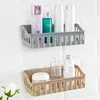 New Shelf Bathroom Adhesive Storage Rack Hooks Kitchen Home Decoration Corner Shower Shelf Rack Storage Rack Accessories 6