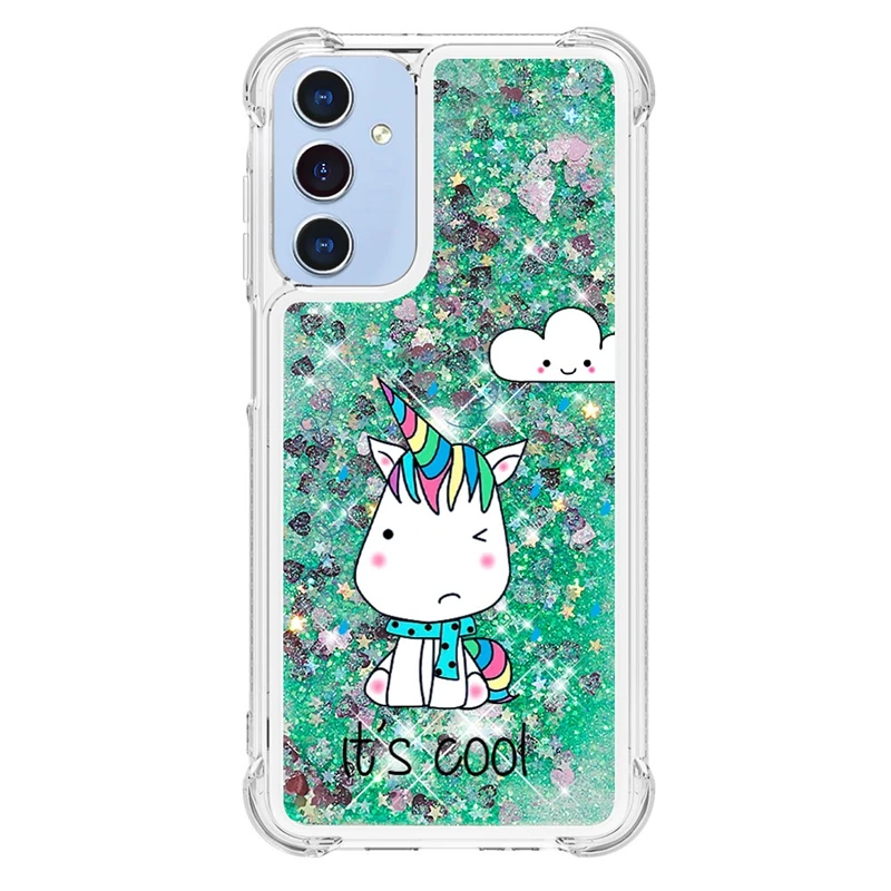 Glitter Dynamic Liquid Phone Case - Universal Compatibility for Samsung Galaxy Series