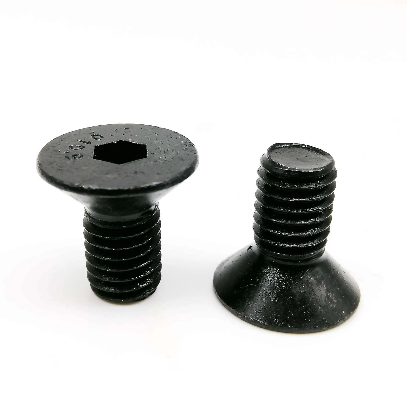 Hexagon Socket Head Bolt 5/10/50pcs M1.6 M2 M2.5 M3 M4 M5 M6 M8 Black Grade 10.9 Steel Hexagon Hex Socket Head Flat Countersunk Bolt Screw Length 3-100mm