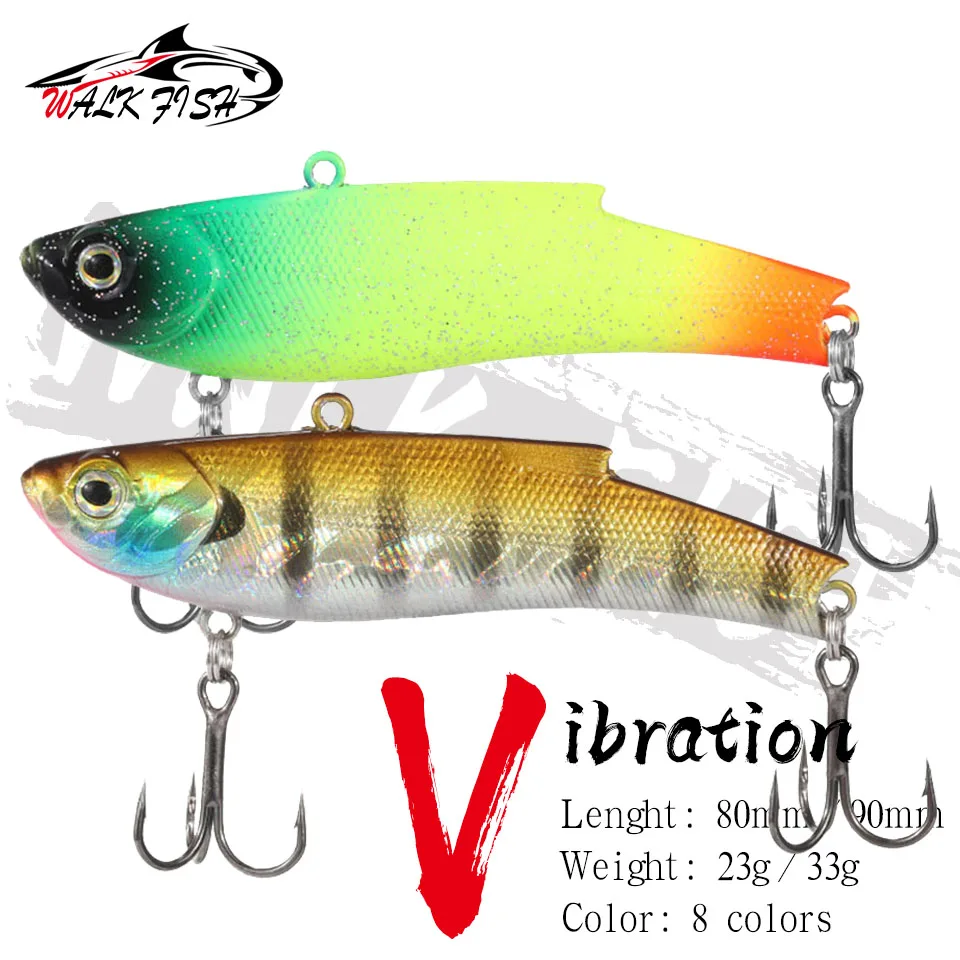 

WALK Fish VIB Vibration Fishing Lure 23g 33g Long Casting Rattlin Iscas Artificial Wobbler Plastic Hard Bait All Swimming Carp