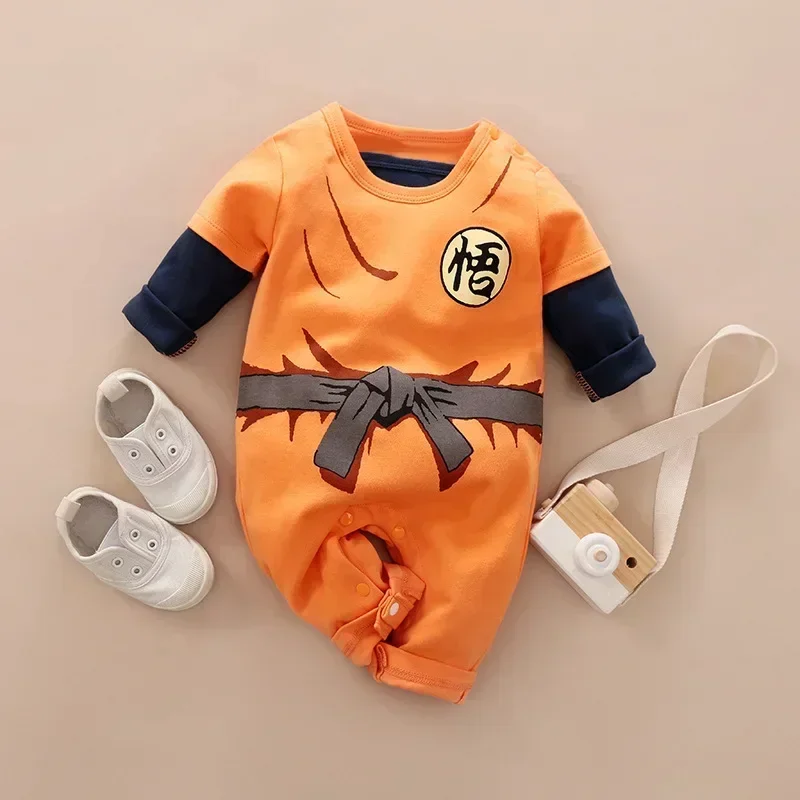 Goku Cosplay Dragon Ball Z Baby Romper Anime Dragon Ball Goku Baby