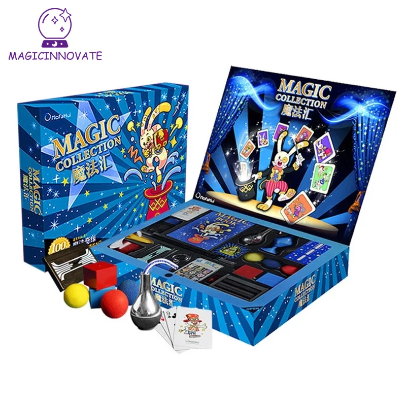 Magic Gift Box Senior Magic Ultimate Stage Perfor Puzzle Game Children And  Adults Video Teach Easy To Learn 100 Sorts To Play - AliExpress