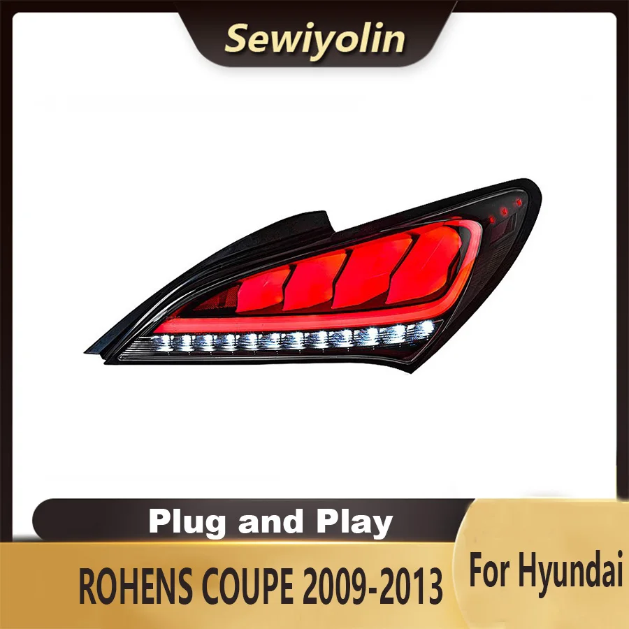 

For Hyundai Rohens 2009-2012 Car Accessories Animation LED Trailer Light Tail Lamp Rear DRL Signal Automotive Plug And Play