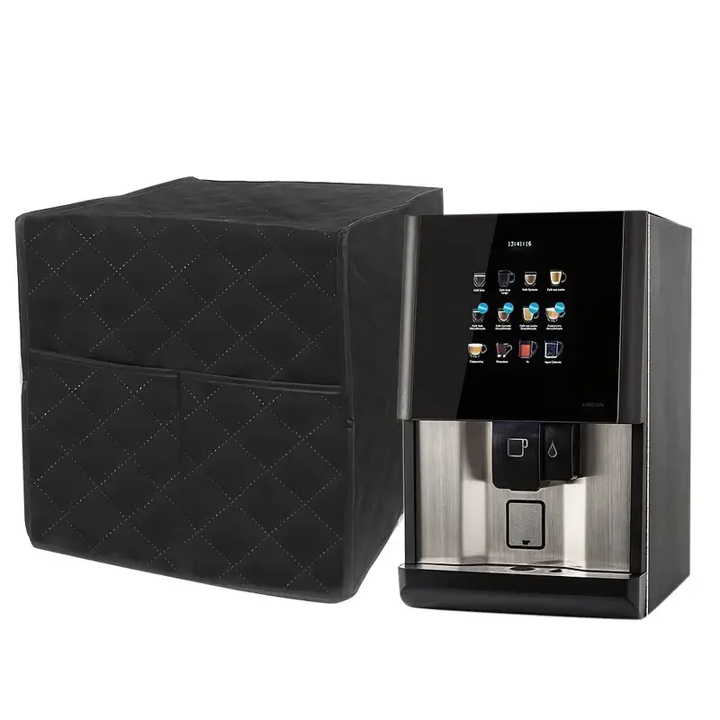 Copertura antipolvere per caffettiera da 1 pezzo: coperture per macchine da caffè da cucina con tasca per accessori, copertura antipolvere per elettrodomestici  15