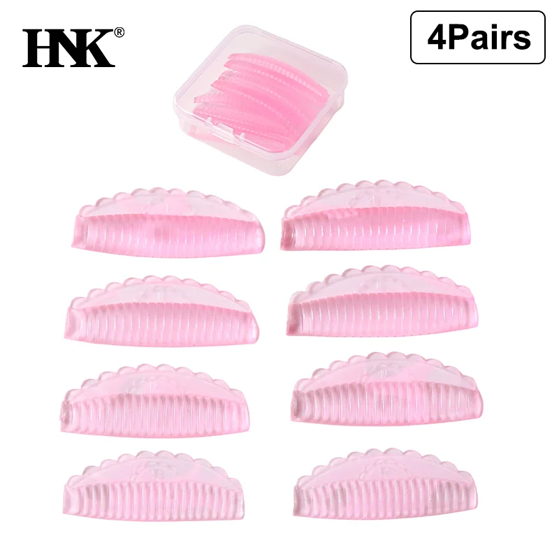 4Pairs Selbstklebende Wimpern Lifting Kit Silikon Laminierung Pad Wiederverwendbare Lash Dauerwelle Stangen 3D Wimpern Curler Zubehör