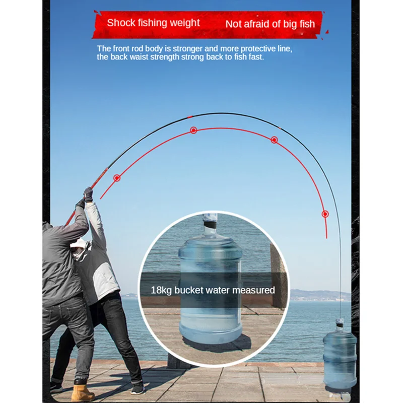 Dawa-어벤져스 슈퍼 하드 라이트 12H19 보정 큰 물체 로드 탄소 섬유 3.6m-12m, 조정 가능한 거대한 무거운 낚싯대