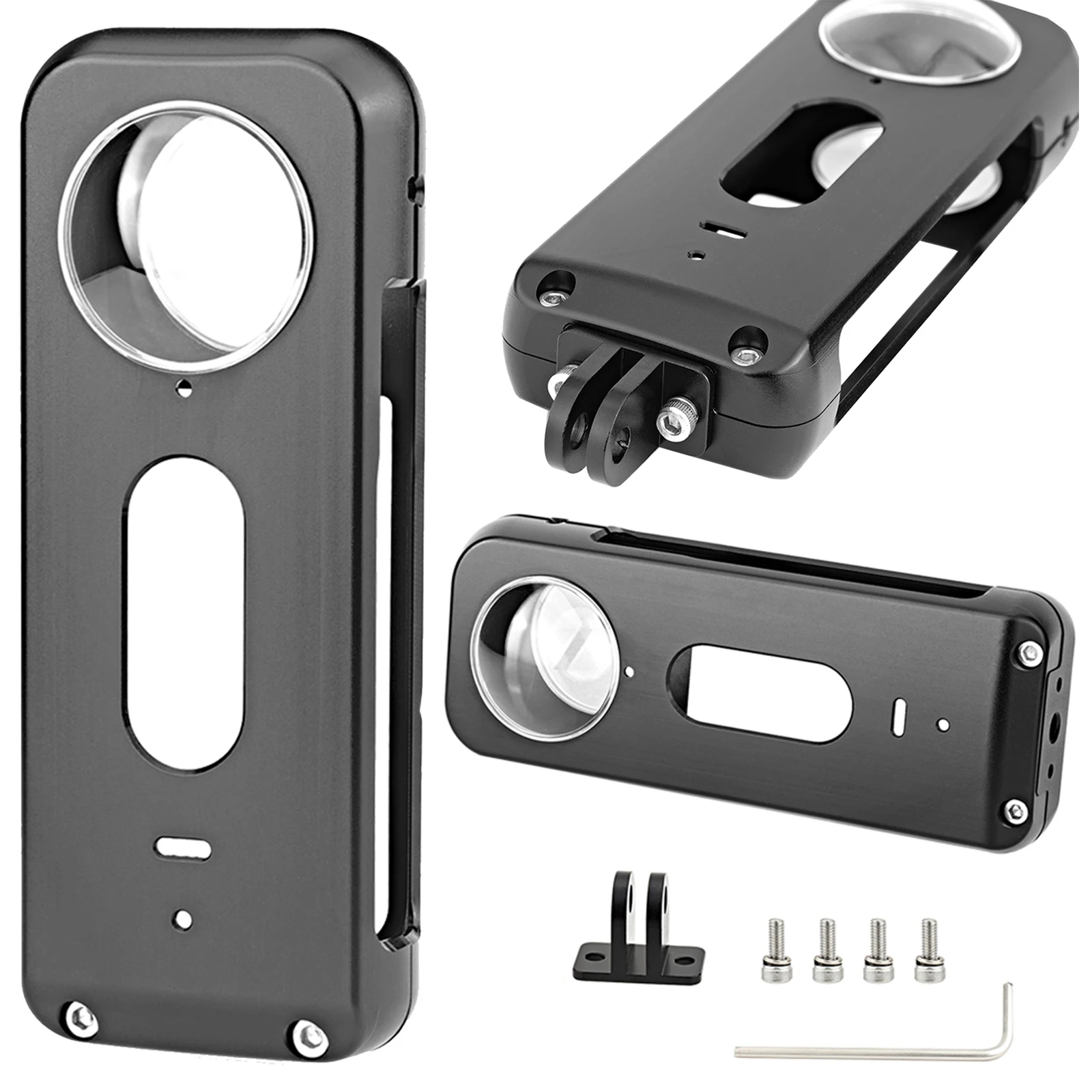 

Aluminium Alloy Full Body Solid Shockproof Protective Case Cover Shell with Lens Cover for Insta360 X3 Camera