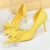 Shoes Pu Leather Kitten Heels Bowknot Stiletto Heels 7.5 Cm Women Pumps Fashion High-heeled Shoes Sexy Wedding Shoes
