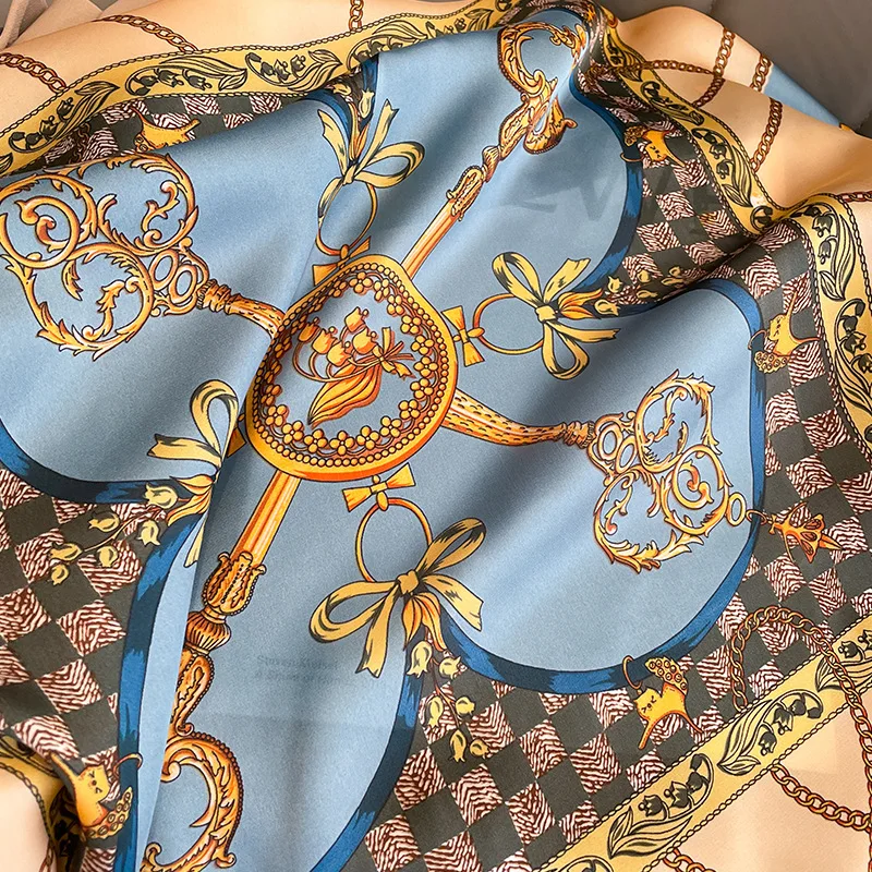 Elegant 70cm Silk-Like Versatile Women's Fashion Scarf