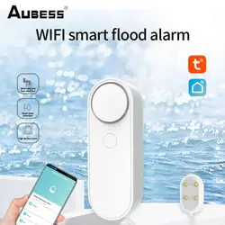 Aubess – détecteur de fuite d'eau WIFI Tuya, système d'alarme de sécurité indépendant, alerte d'inondation 