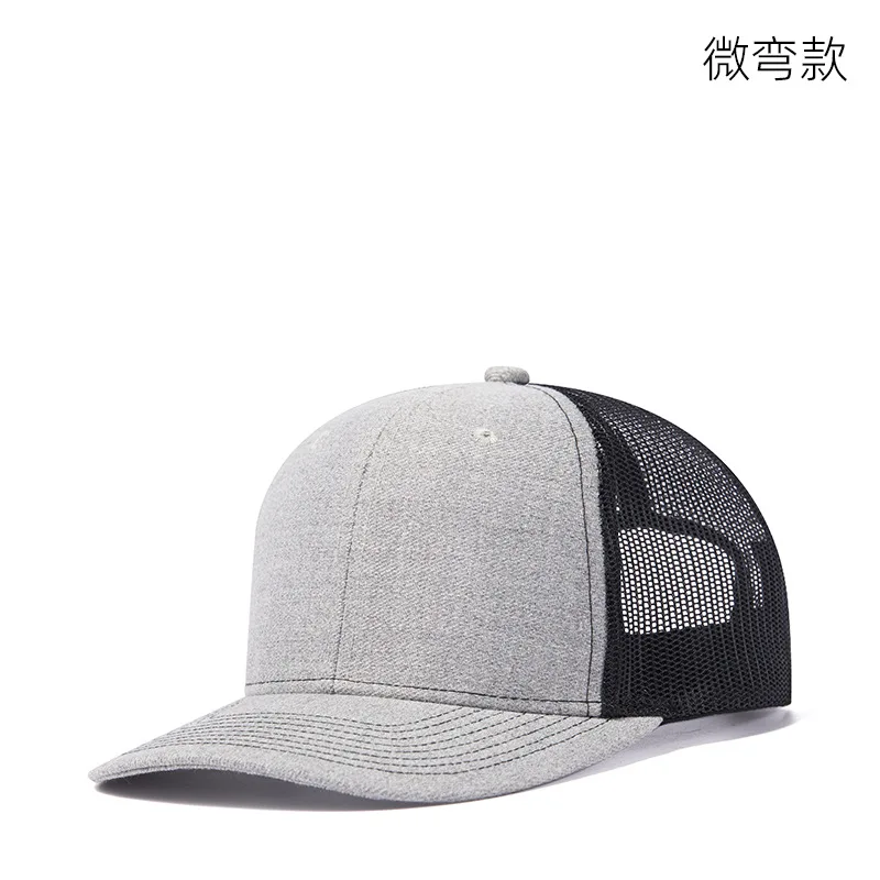 3 Cappelli Da Camionista A 7 Pannelli, Stile Snapback Regolabile, In Cotone E Rete, Unisex, Bianco, Per Uomini E Donne, Ideale Per Personalizzazione E Uso Quotidiano