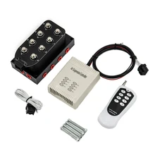 

Universal 12v 8-valve Solenoid Valve Air Ride Suspension Manifold Valve with Remote Controller 0-200 PSI Car Accessories