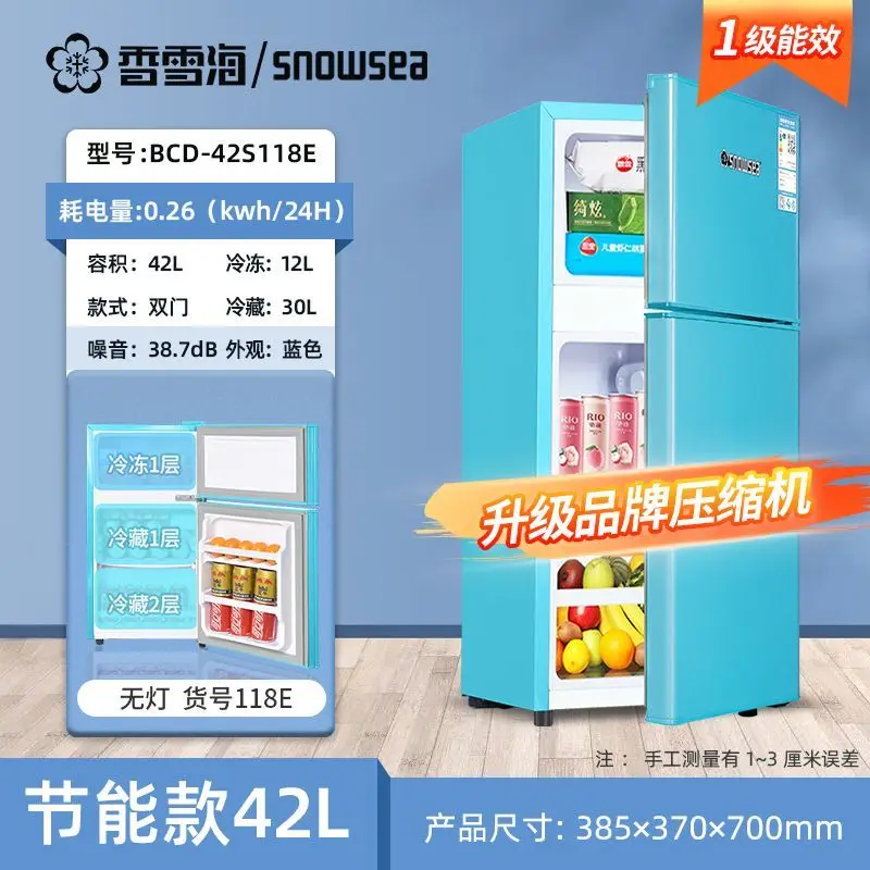 Home Refrigerator dual-temperature freezer small freezer double-door  household commercial large-capacity freezer dual-use - AliExpress