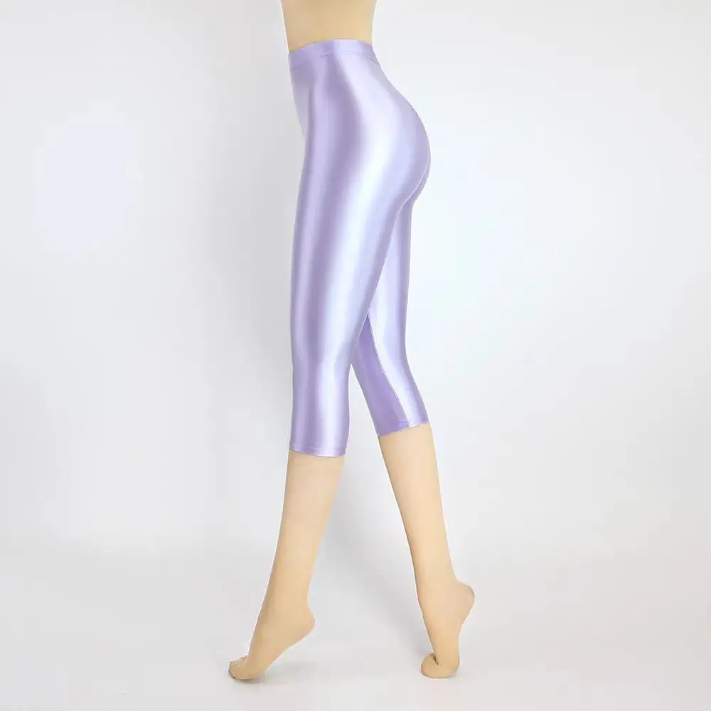 77cm Length Summer Spring Sexy Women Seventh-Length Leggings Casual Plus Size High Waist Tight Shorts Bottoms