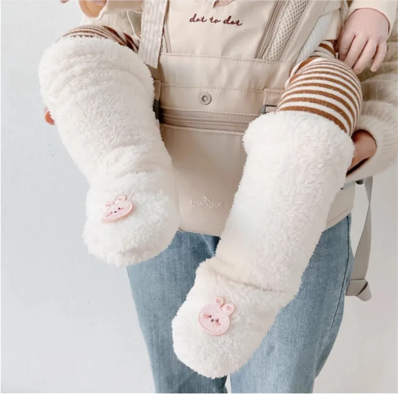 Winter Newborn Baby Long Warm Thicken Socks Baby Foot Warmer Infant Kids Solid Color Floor Socks Children's Sleeping Sock