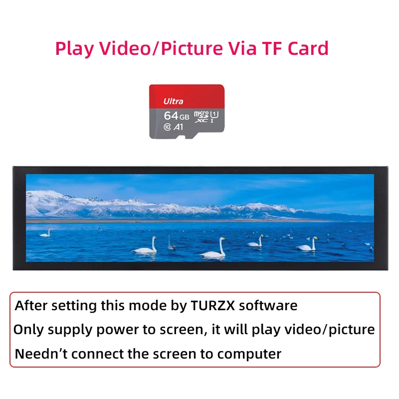 Tomo ページ TURZX 8.8 Inch USB Secondary Screen Type-C Desktop Extended