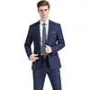 2024 New (Blazer+ Trousers) Men Fashion Gentleman European Style Gentleman Wedding Solid Color Office Hosting 2 Piece M-6XL 1