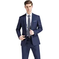 2024 New (Blazer+ Trousers) Men Fashion Gentleman European Style Gentleman Wedding Solid Color Office Hosting 2 Piece M-6XL 1
