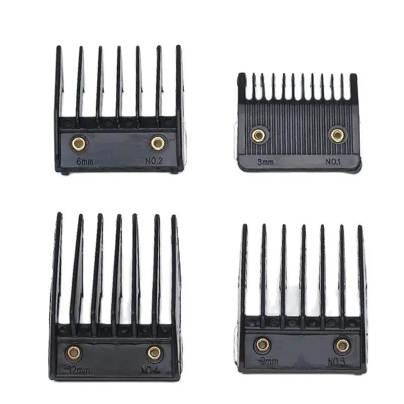 

4 Attachment Comb Set For Wahl With Metal Backed Cutting Guide 3Mm 6Mm 9Mm 12Mm