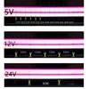 5V 12V 24V Led Neon Strip Light 6mm Narrow Rope Flex Tape Silicon Tube Bar Waterproof DIY Sign Red Green Blue Yellow Pink White 4