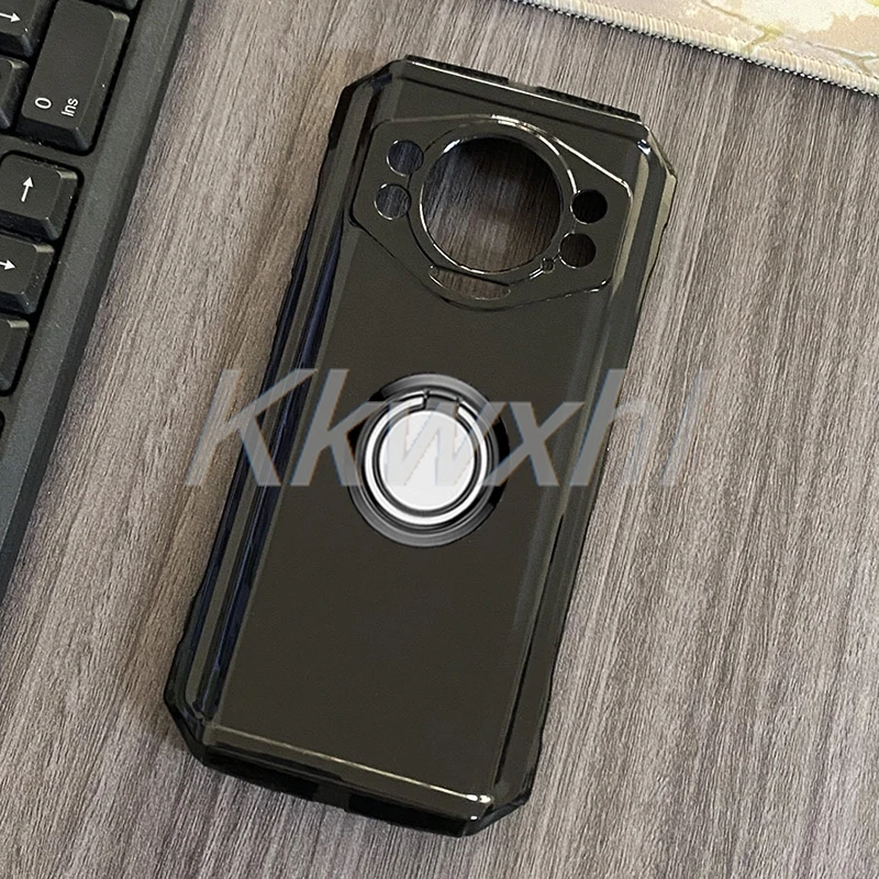 Enhanced Shockproof Soft Back Ring Holder Phone Case Cover