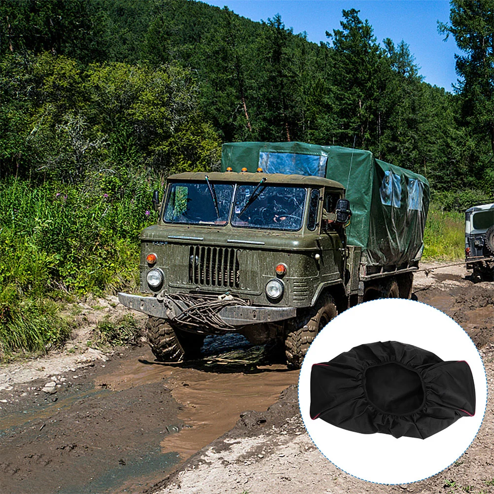 2 Pcs Winch Cover Protective Large Atv Protector Electric Accessories Oxford Cloth