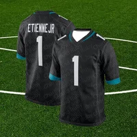 Jersey No.1/16/28 Travis Etienne Trevor Lawrence Fred Taylor Jacksonville Jaguars Prowler Throwback Player Jersey Black Tops 1