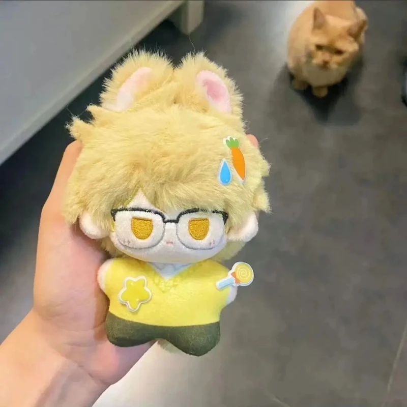 

Anime Haikyuu!! Kei Tsukishima 10cm Pendant Keychain Toys Stuffed Plush Soft Doll 6142
