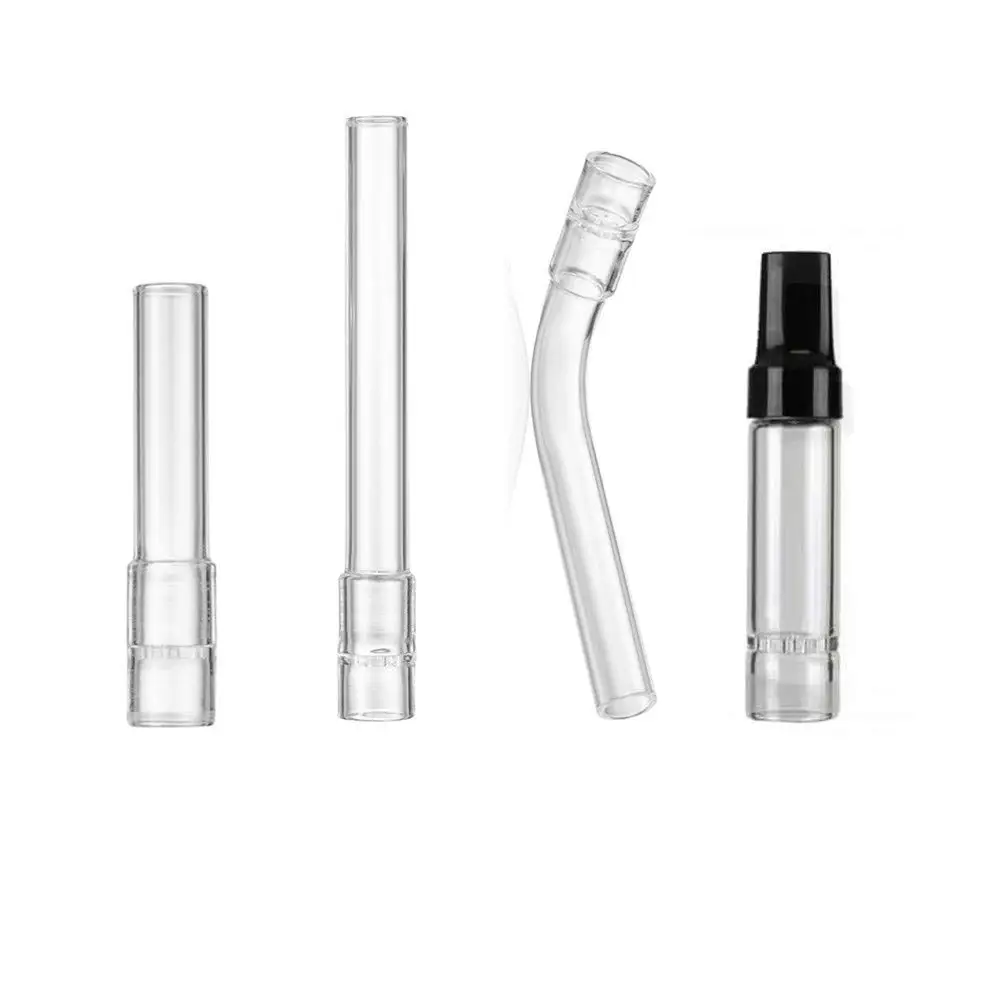 70mm 110mm Bent Straight Glass Smoking Pipe for Arizers