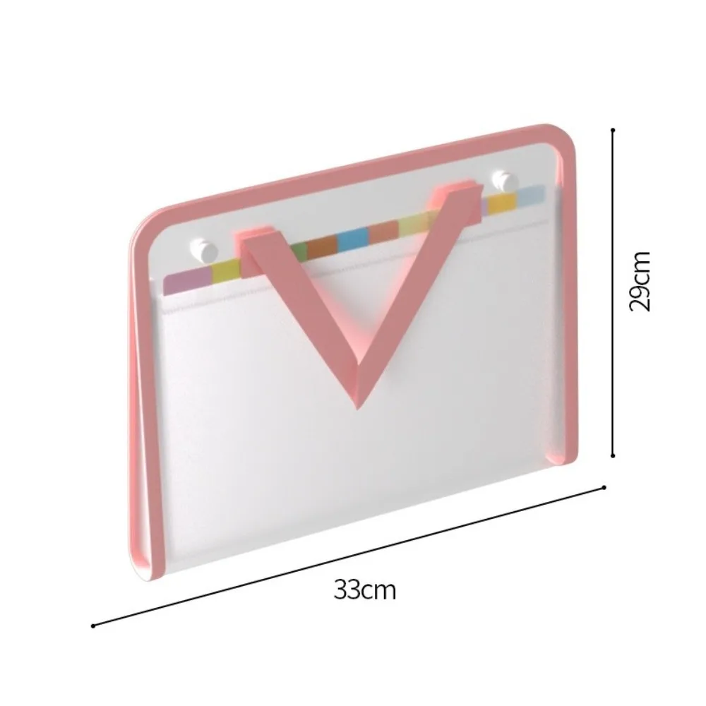 Portable 13-Layers Document Storage Bag Waterproof Large Capacity Hand-held Folder Transparent Document Pouch School Supplies
