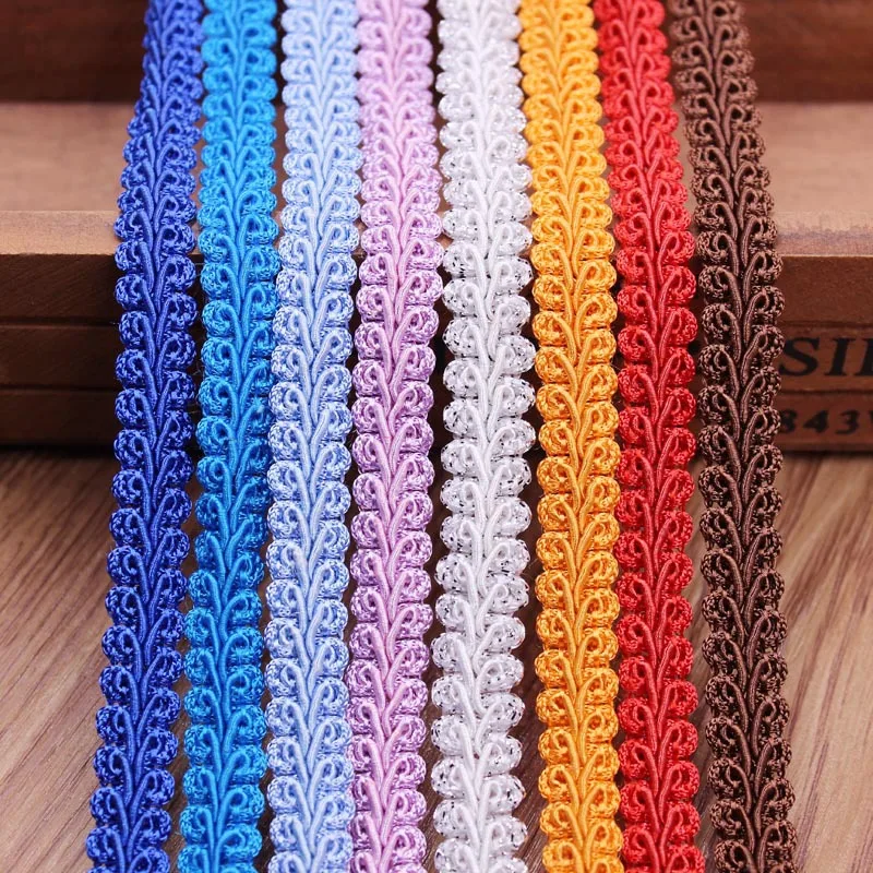 10yard Gold Silver Centipede Braided Lace Ribbon DIY Craft Sewing Accessories Wedding Xmas Decor Fabric Curve