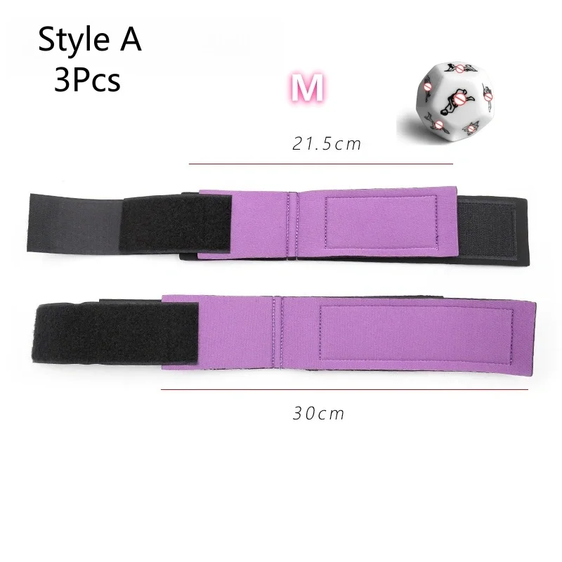 Sex Toys Kit of Bdsm Bondage Handcuffs with Dice Erotic Products for Couples Ankle Cuffs Handcuffs Restraints Erotic Accessories