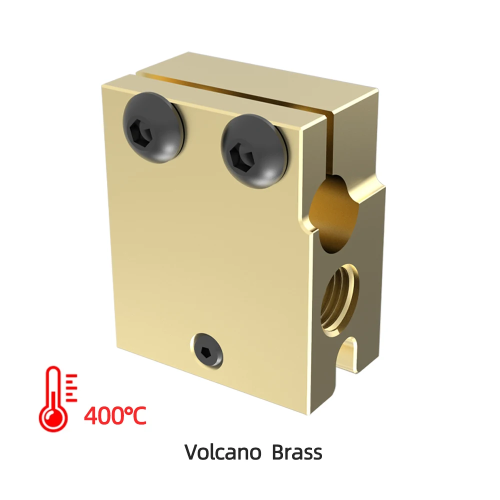 PT100 HT-100K Hotend 3D 프린터 압출기 가열 블록 용 고품질 V6 화산 알루미늄 또는 도금 구리 황동 열 블록