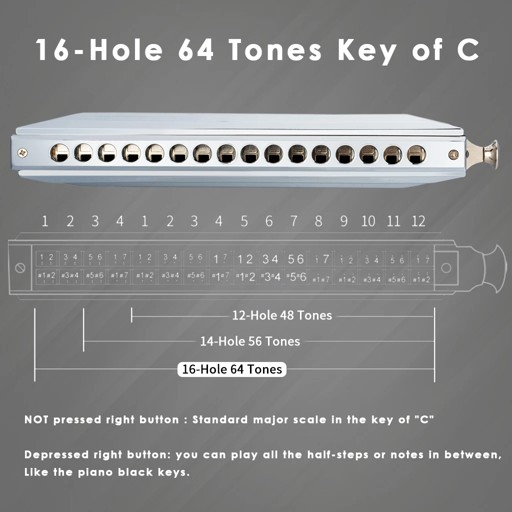 les harmonicas chromatiques swan 10 trous 40 tonalités