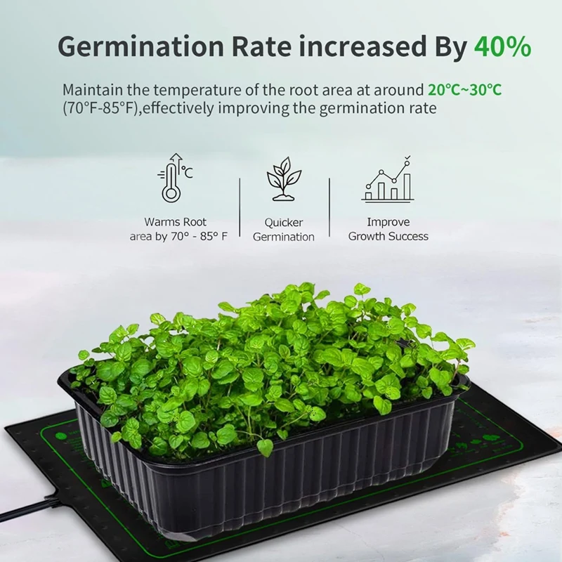 Heating Mat Heating Mat Forseed Starting,Indoor Gardening,Waterproof Plant US Plug