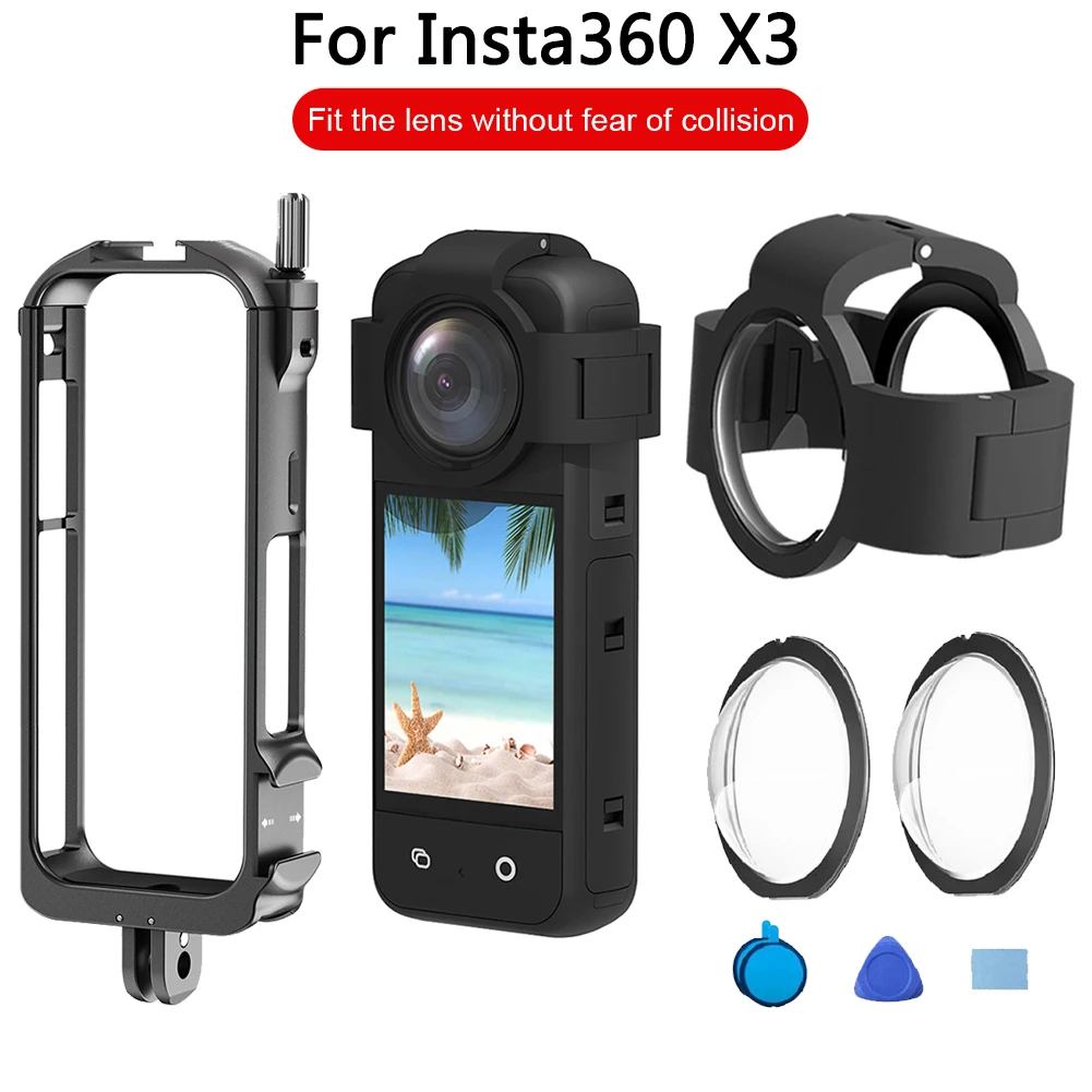For Insta360 X3 Lens Guards Protector For Insta 360 One X 3 Accessories  Lens Cap Cover Protection - Sports & Action Video Cameras Accessories -  AliExpress