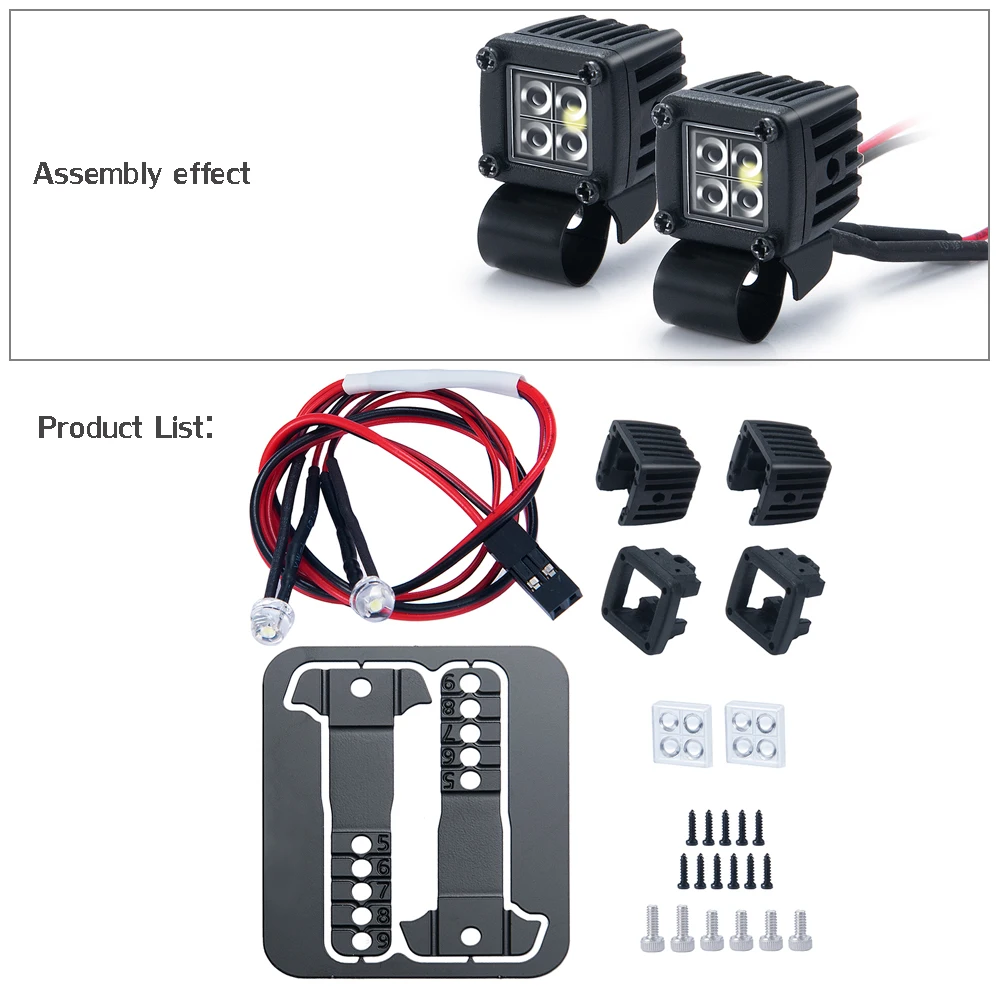 Enhanced LED Spotlight for RC Crawler Luggage Racks
