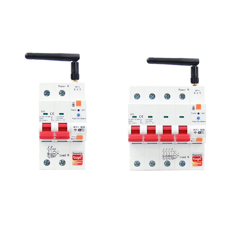 

Смарт-выключатель Tuya Smart Wifi RS485 предоплата измеритель таймер переключатель защита тока напряжения Голосовое управление 63 а регулируемый