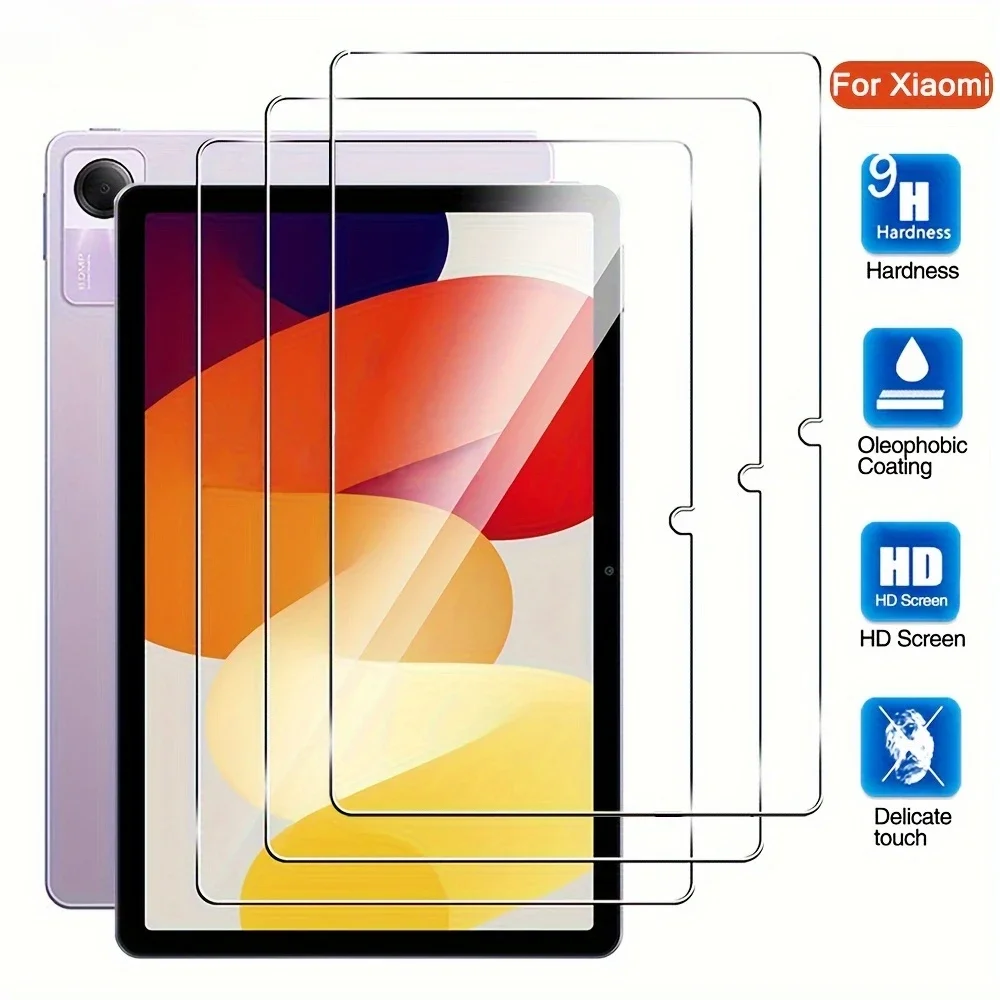 

3 шт. закаленное стекло для Xiaomi Pad 5 6 Pro 11 дюймов 2023 дюймов pad5 pro 12,4 дюймов Защитная пленка для экрана планшета Redmi Pad SE 2023 pad 10,6