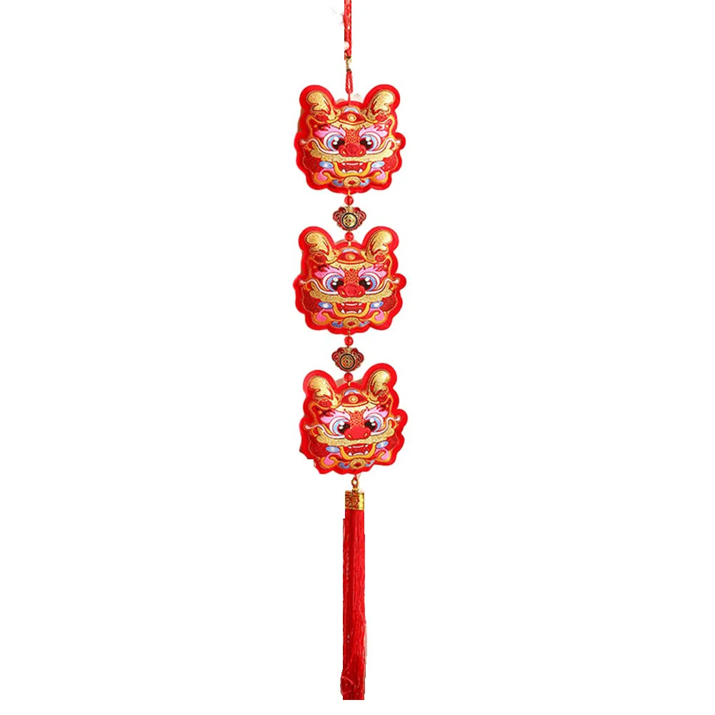 

Spring Festival Pendant Dragon Year New Year Pendant Spring Festival Decor Scene Layout Fuzi Pendant Lucky Character Pendant