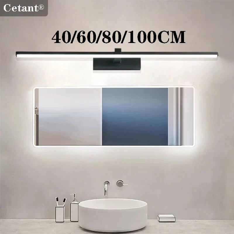 โคมไฟติดผนัง LED 40/80/100 ซม.โมเดิร์นกระจกตกแต่งแสงยาว Strip Light สําหรับห้องน้ํา Washroom ห้องครัวในร่มโคมไฟ Luster 1