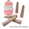 Wool Winding Tube 6PCS Thick Cardboard Yarn Cones DIYKnitting Tube Winder Weave Tube Wool Winding Supplies for Crochet Lovers 1
